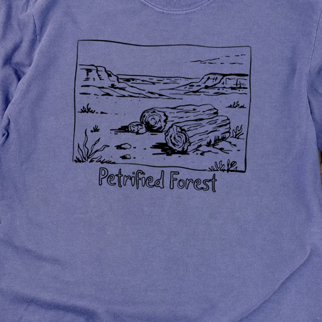 Petrified Forest Line Drawing Premium Long Sleeve