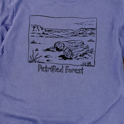 Petrified Forest Line Drawing Premium Long Sleeve