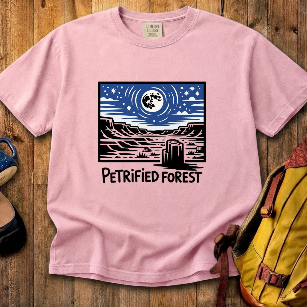 Petrified Forest National Park at Night Cotton T-Shirt