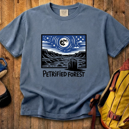 Petrified Forest National Park at Night Cotton T-Shirt
