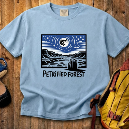 Petrified Forest National Park at Night Cotton T-Shirt