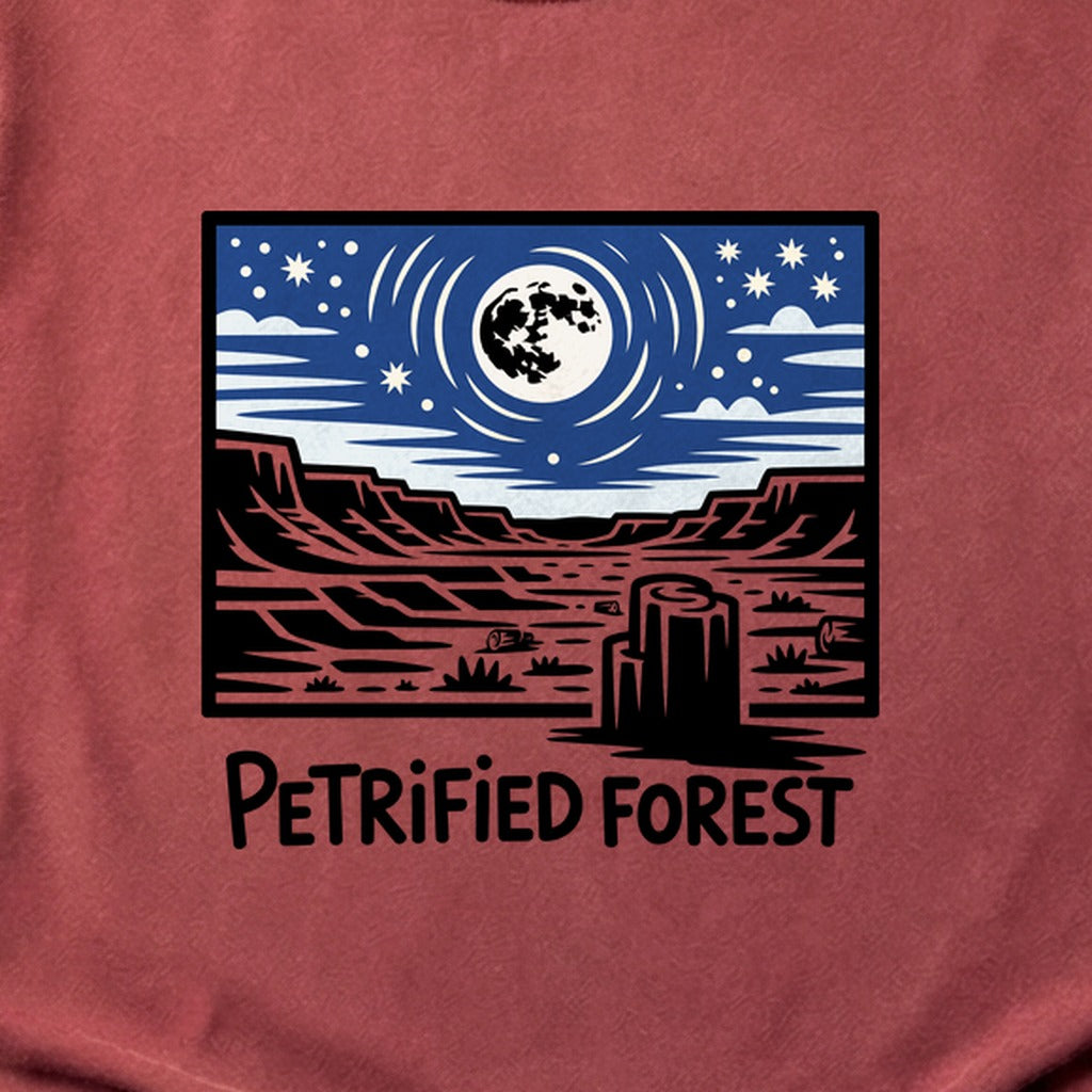Petrified Forest National Park at Night Cotton T-Shirt