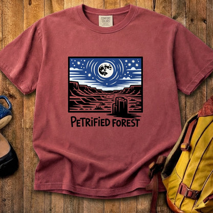 Petrified Forest National Park at Night Cotton T-Shirt
