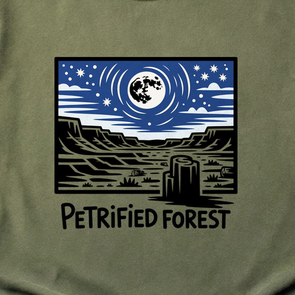 Petrified Forest National Park at Night Cotton T-Shirt