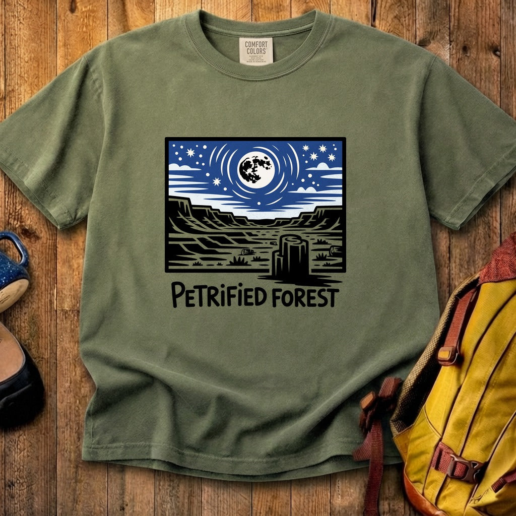 Petrified Forest National Park at Night Cotton T-Shirt