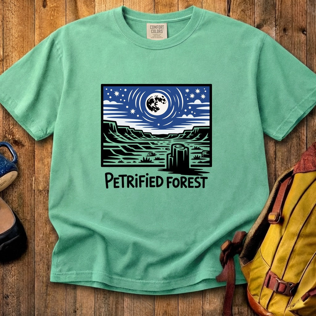 Petrified Forest National Park at Night Cotton T-Shirt