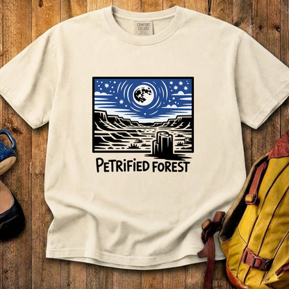 Petrified Forest National Park at Night Cotton T-Shirt