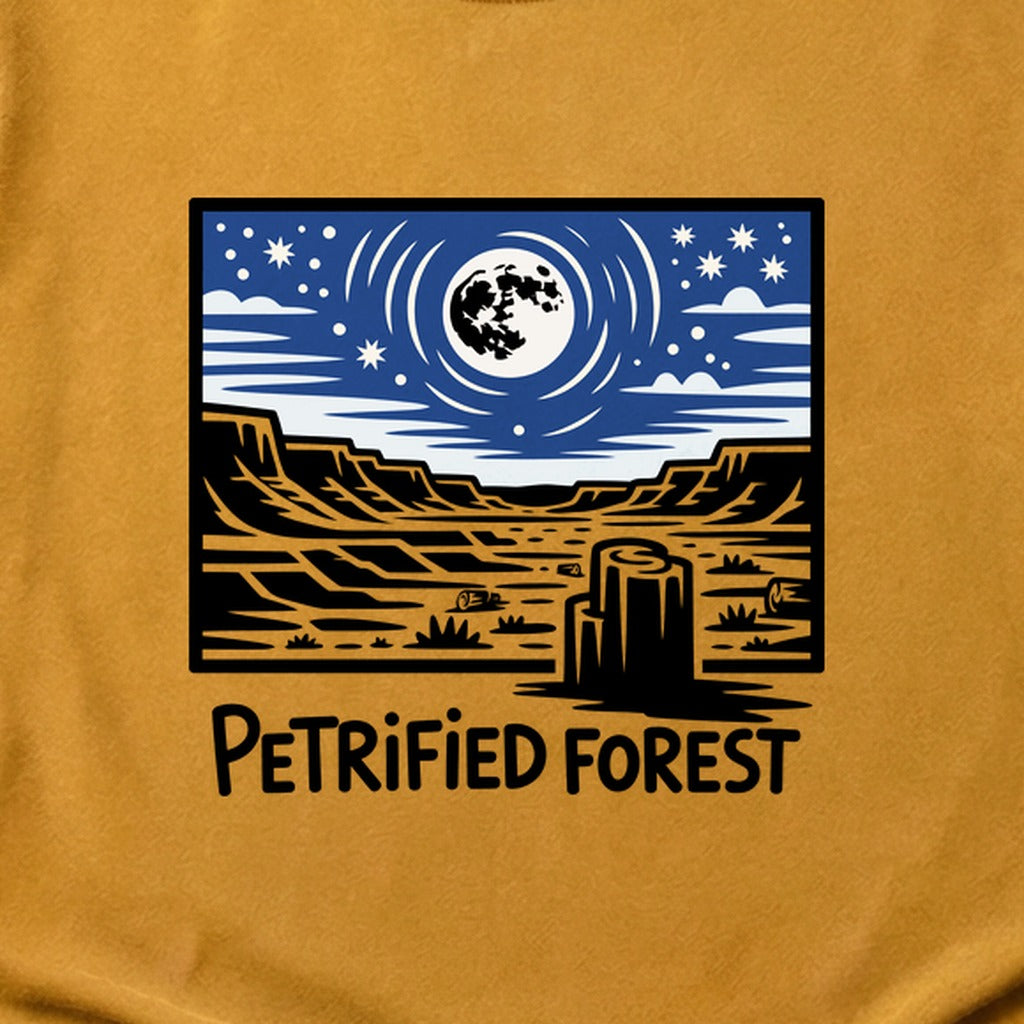 Petrified Forest National Park at Night Cotton T-Shirt