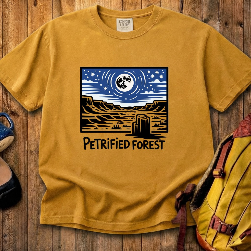 Petrified Forest National Park at Night Cotton T-Shirt