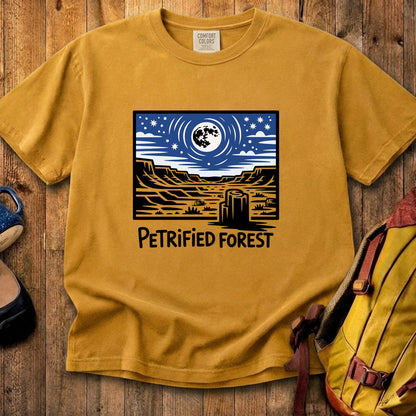 Petrified Forest National Park at Night Cotton T-Shirt