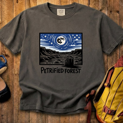 Petrified Forest National Park at Night Cotton T-Shirt