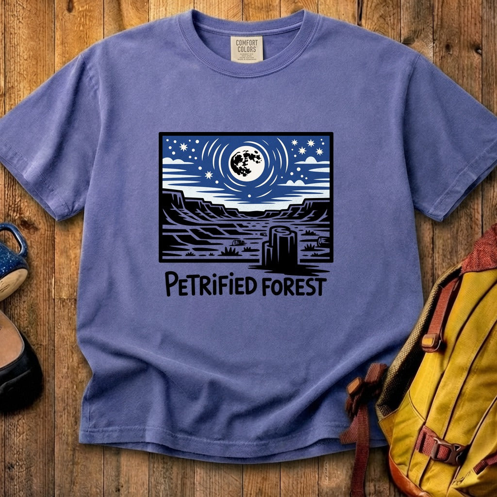 Petrified Forest National Park at Night Cotton T-Shirt