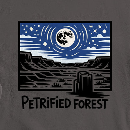 Petrified Forest National Park at Night Crewneck Sweatshirt