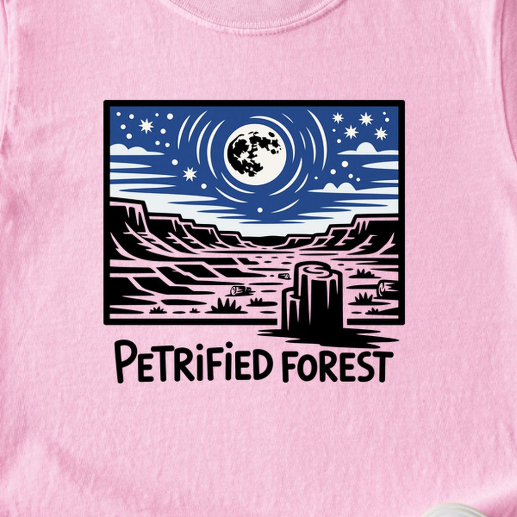 Petrified Forest National Park at Night Kids Cotton T-Shirt