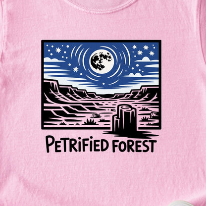 Petrified Forest National Park at Night Kids Cotton T-Shirt