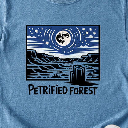 Petrified Forest National Park at Night Kids Cotton T-Shirt