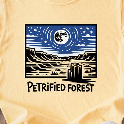 Petrified Forest National Park at Night Kids Cotton T-Shirt