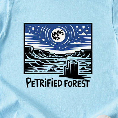 Petrified Forest National Park at Night Kids Cotton T-Shirt