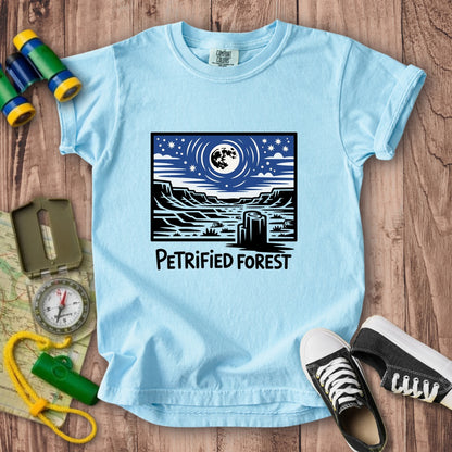 Petrified Forest National Park at Night Kids Cotton T-Shirt