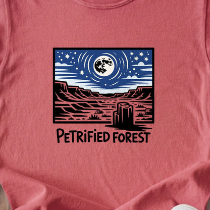 Petrified Forest National Park at Night Kids Cotton T-Shirt