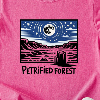Petrified Forest National Park at Night Kids Cotton T-Shirt