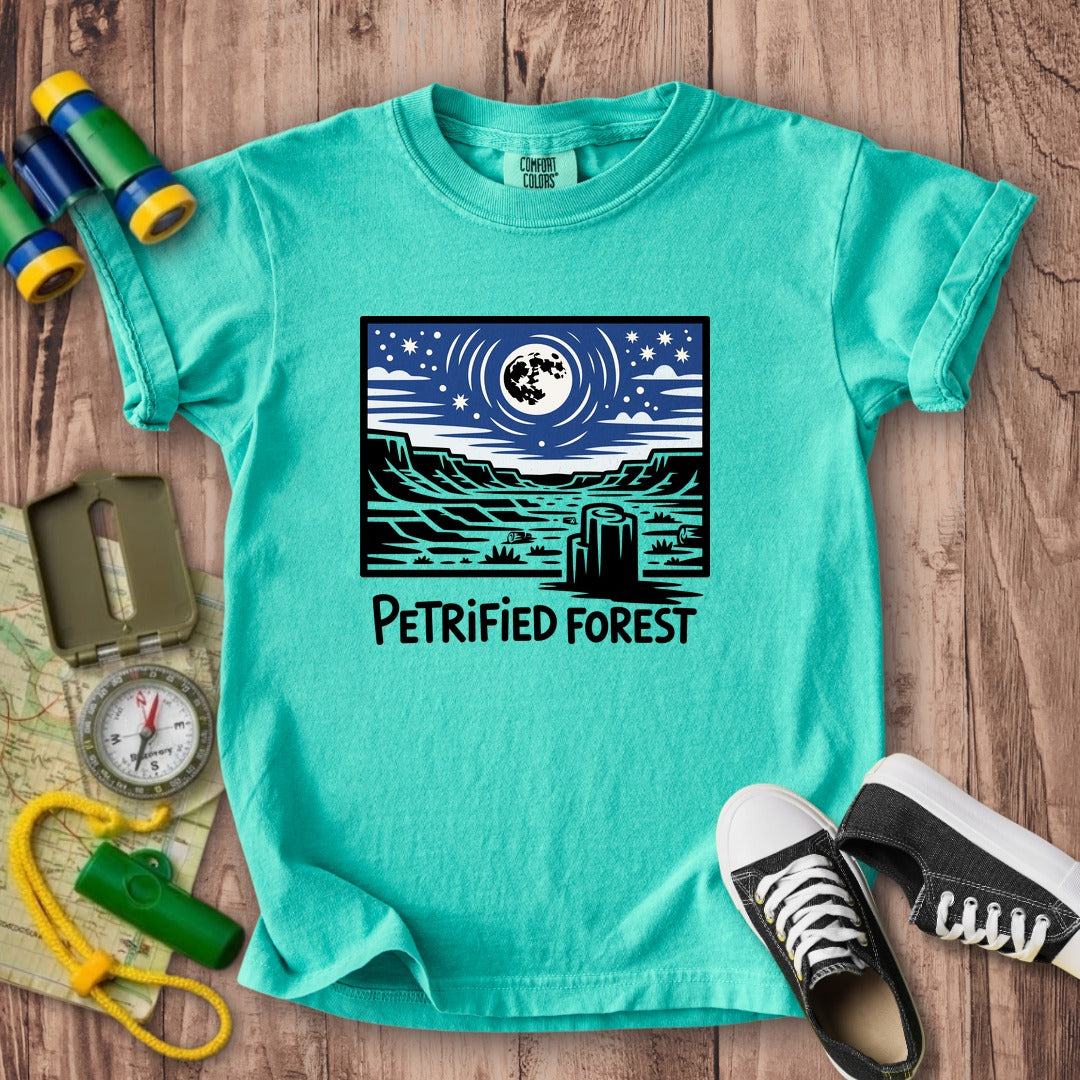Petrified Forest National Park at Night Kids Cotton T-Shirt