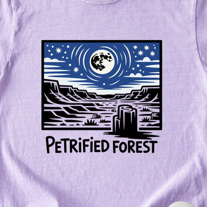 Petrified Forest National Park at Night Kids Cotton T-Shirt
