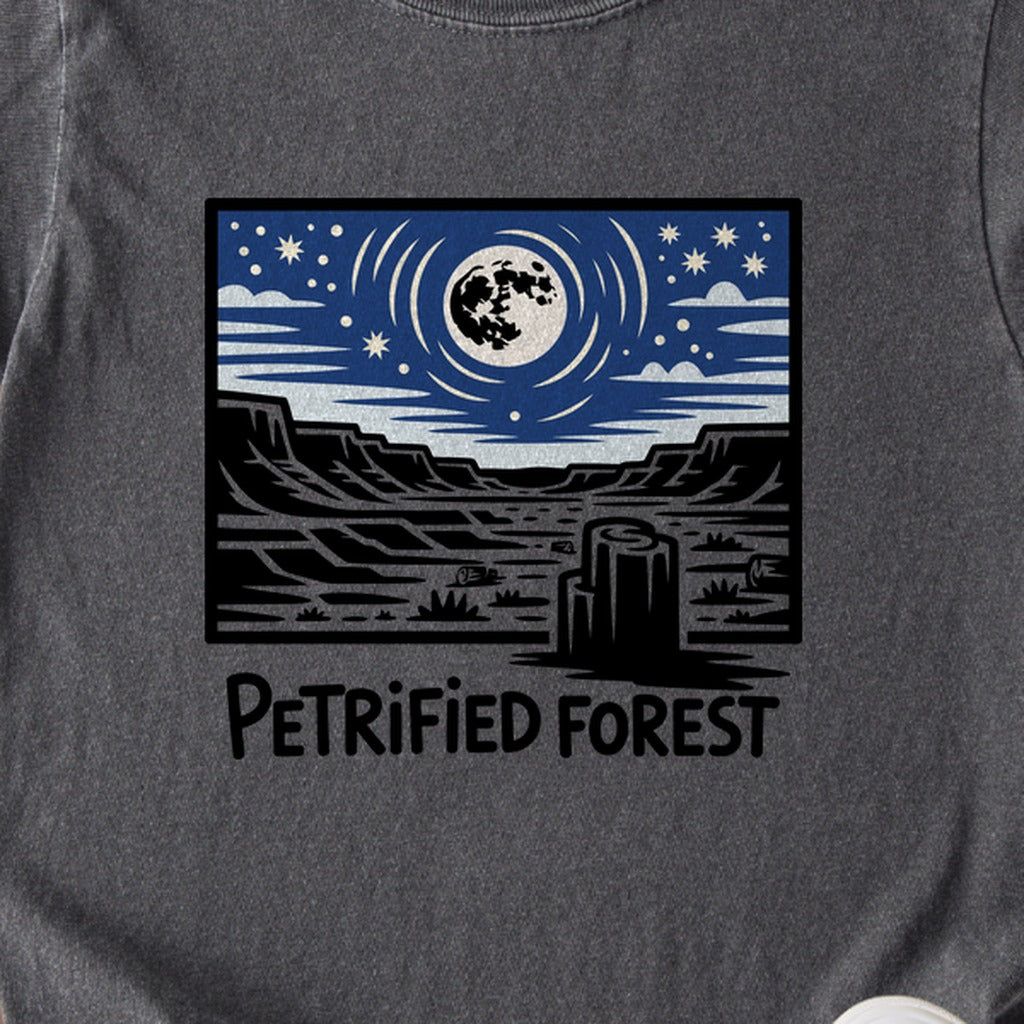 Petrified Forest National Park at Night Kids Cotton T-Shirt