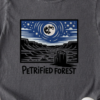 Petrified Forest National Park at Night Kids Cotton T-Shirt
