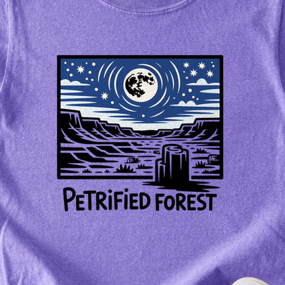 Petrified Forest National Park at Night Kids Cotton T-Shirt