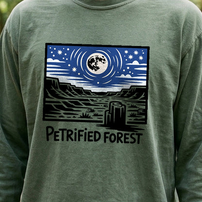 Petrified Forest National Park at Night Premium Long Sleeve