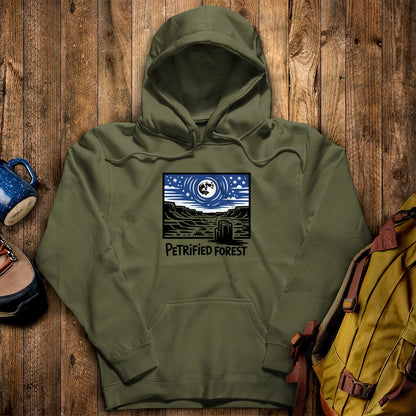 Petrified Forest National Park at Night Hoodie