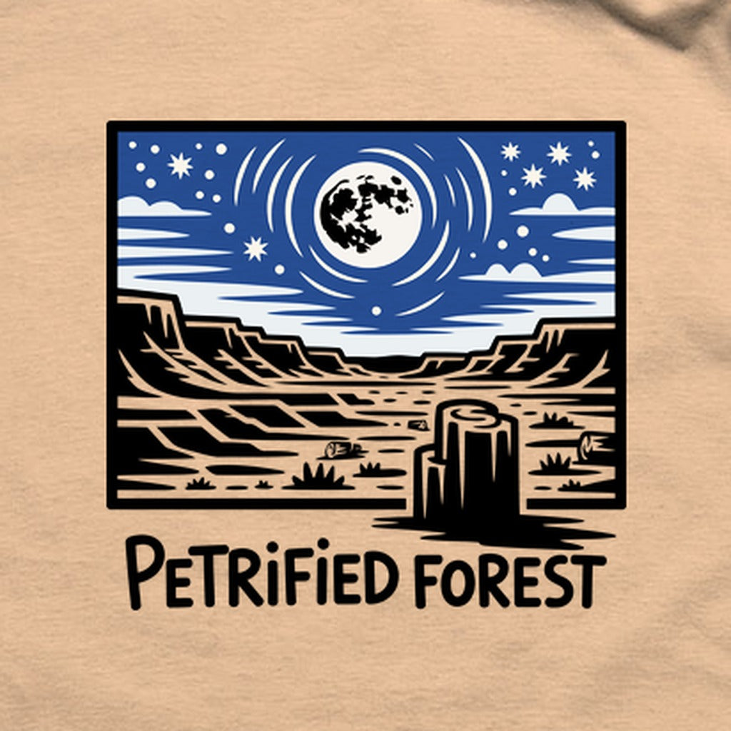 Petrified Forest National Park at Night T-Shirt