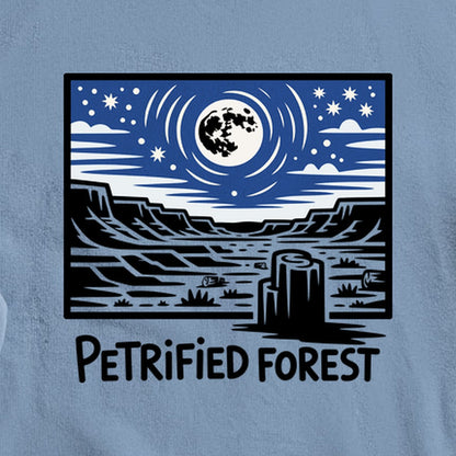 Petrified Forest National Park at Night Crewneck Sweatshirt
