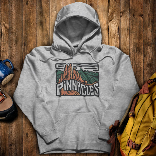 Pinnacles National Park Hoodie Charcoal Adventure and Outdoors Themed Hoodie