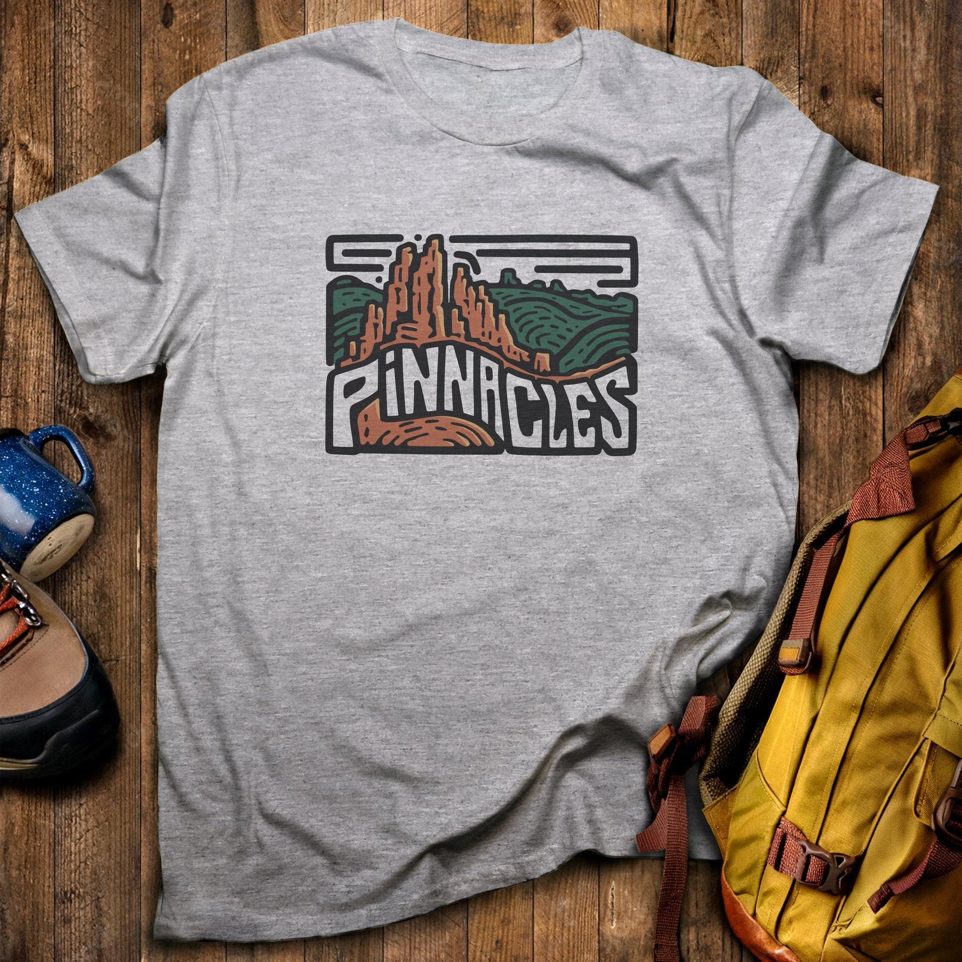 Pinnacles National Park T-Shirt Sport Grey Adventure and Outdoors Themed T-Shirt