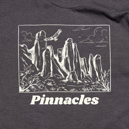 Pinnacles Line Drawing T-Shirt