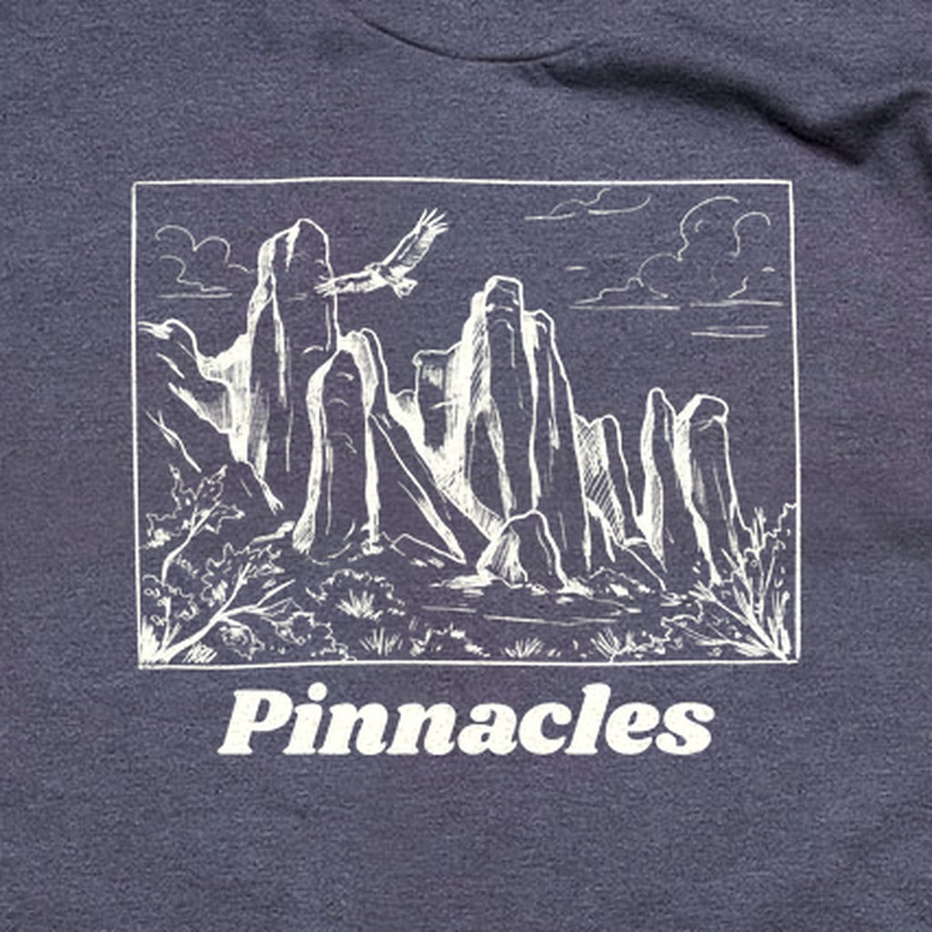Pinnacles Line Drawing T-Shirt