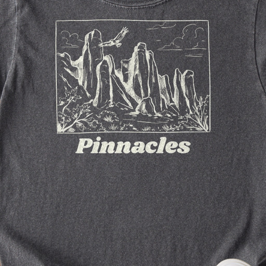 Pinnacles Line Drawing Kids Cotton T-Shirt