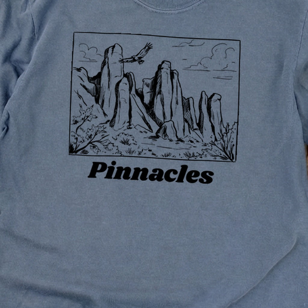 Pinnacles Line Drawing Premium Long Sleeve