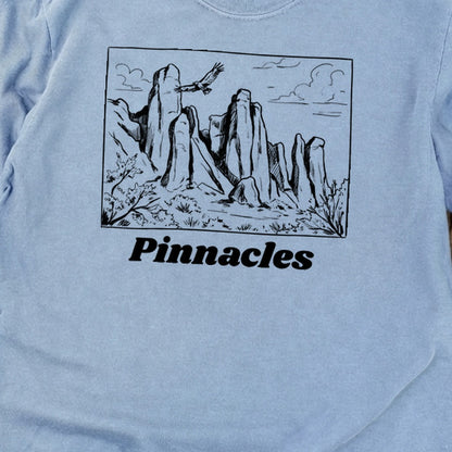 Pinnacles Line Drawing Premium Long Sleeve