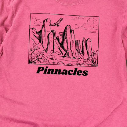 Pinnacles Line Drawing Premium Long Sleeve