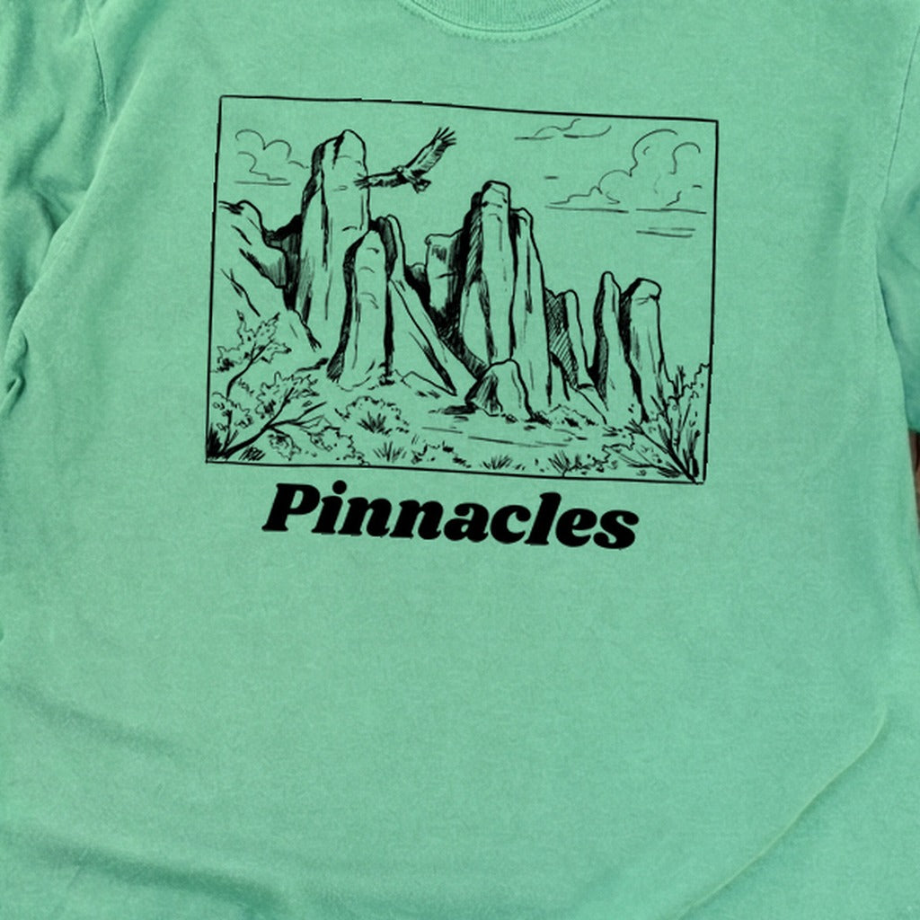 Pinnacles Line Drawing Premium Long Sleeve