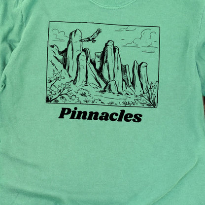 Pinnacles Line Drawing Premium Long Sleeve