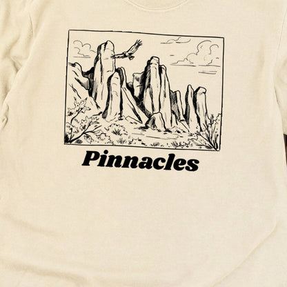 Pinnacles Line Drawing Premium Long Sleeve