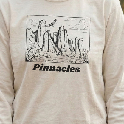 Pinnacles Line Drawing Premium Long Sleeve