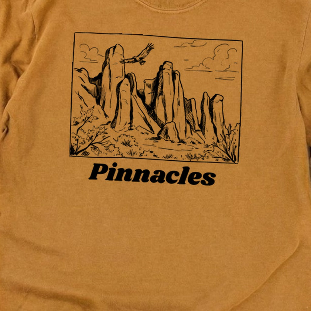 Pinnacles Line Drawing Premium Long Sleeve
