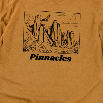 Pinnacles Line Drawing Premium Long Sleeve