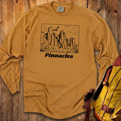 Pinnacles Line Drawing Premium Long Sleeve