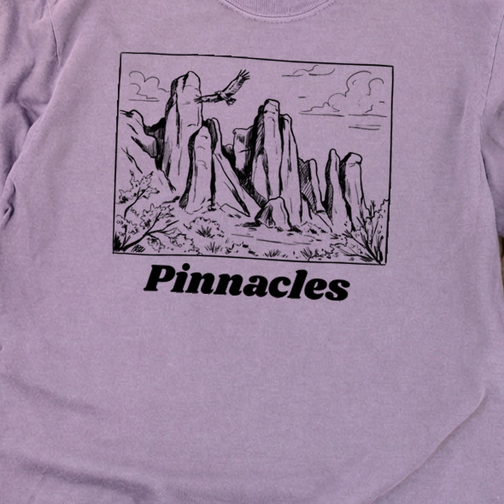 Pinnacles Line Drawing Premium Long Sleeve